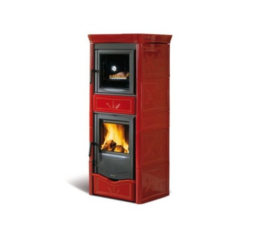 Ενεργειακή σόμπα καλοριφέρ Termonicoletta Forno DSA σε Bordeaux απόχρωση