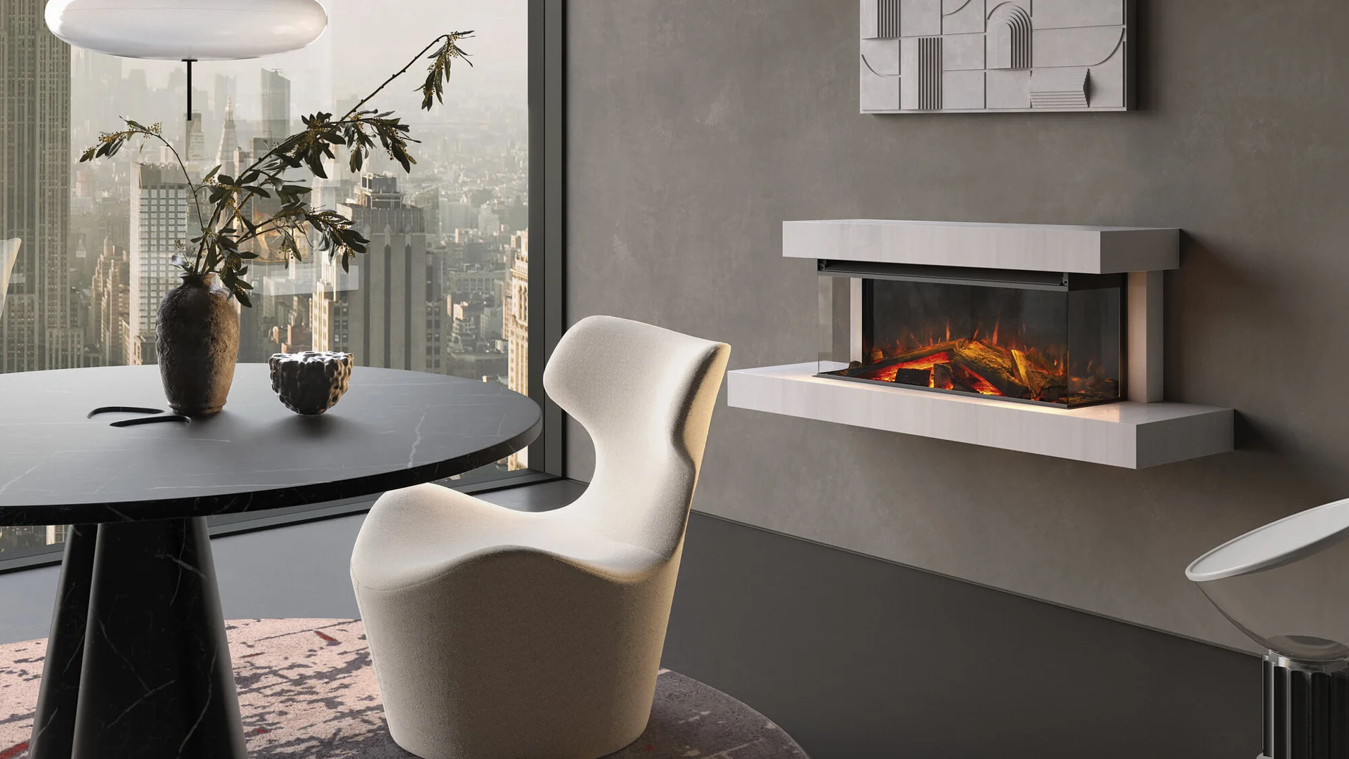 Ηλεκτρικό Τζάκι La Nordica LUMEN 870 με Πλαίσιο.